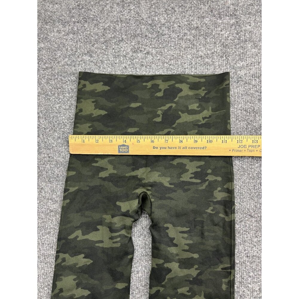 Spanx Leggings Womens‎ Small Green Camo High Rise Shaping Ankle Yoga Gym Pants - Picture 3 of 6